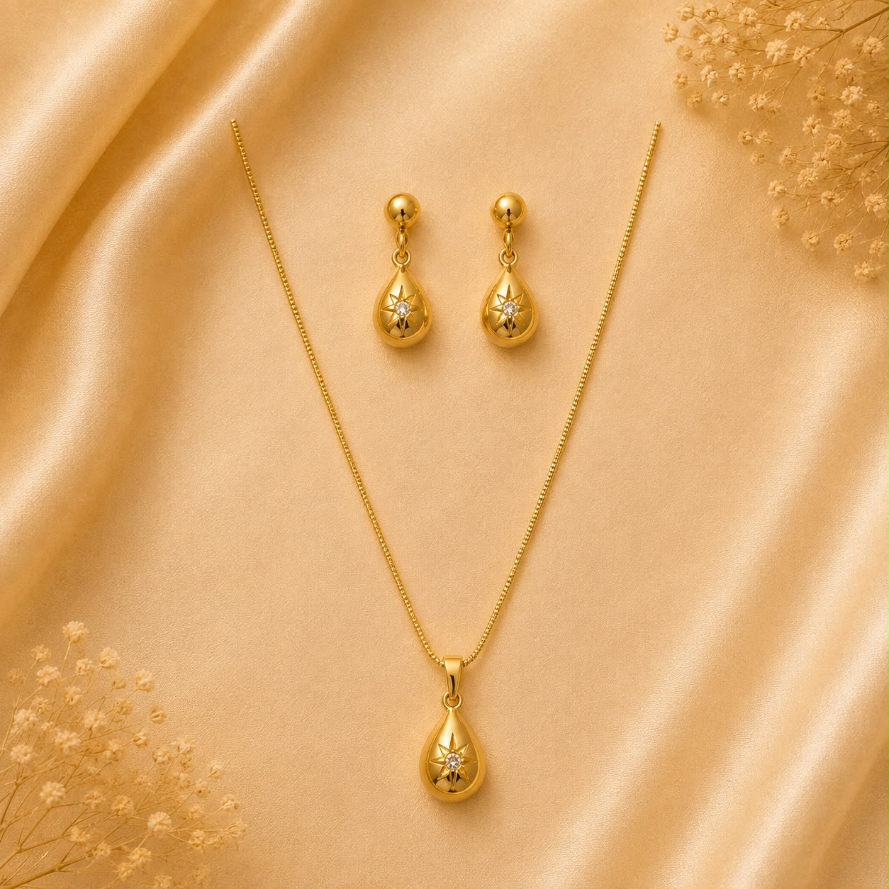 golden bow necklace, bow charm necklace,