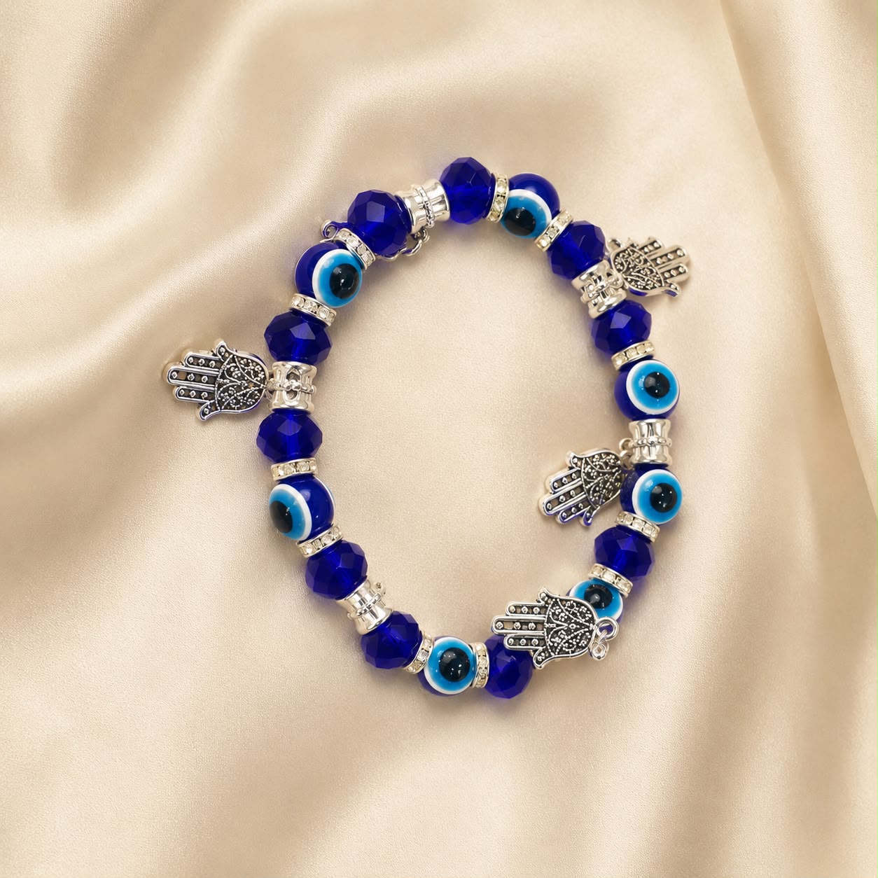 Premium Evil Eye Hamsa Bracelet for Women